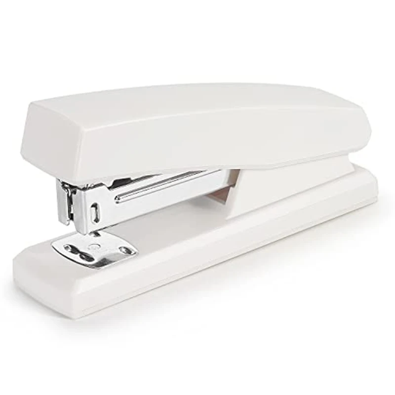 1 PCS Stapler Office Stapler For Desk Portable Durable Staplers Office Supplies (White)