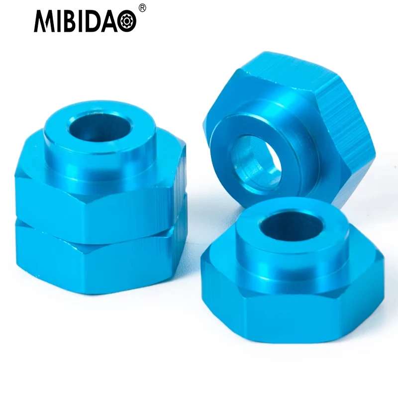 MIBIDAO 12mm to 17mm Wheel Hex Adapter Conversion Extension Column for 1/10 RC Car Axial SCX10 Parts