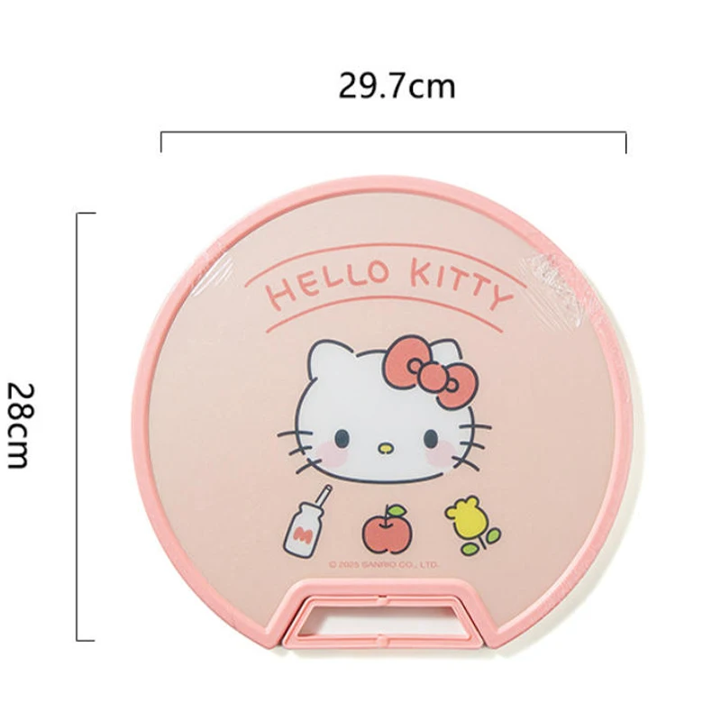 لوح تقطيع مستدير من سانريو كاواي كورومي للفتيات، مطبخ منزلي، لوح تقطيع فواكه وخضروات إبداعي جميل يمكن أن يقف بشكل مستقيم #6