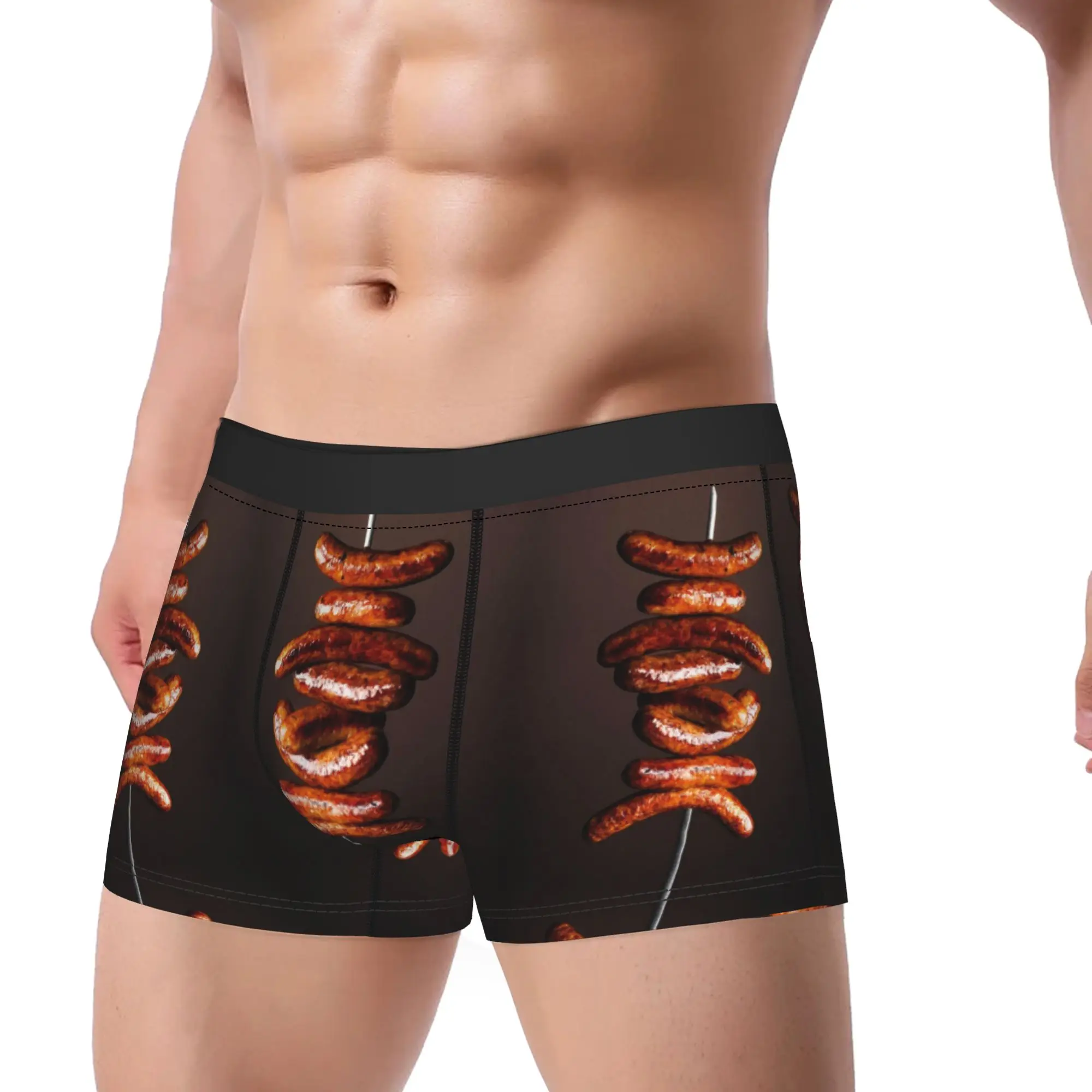 

Men's Hot Dog Underwear Hot Boxer Briefs Shorts Panties Male Soft Underpants M-XXL