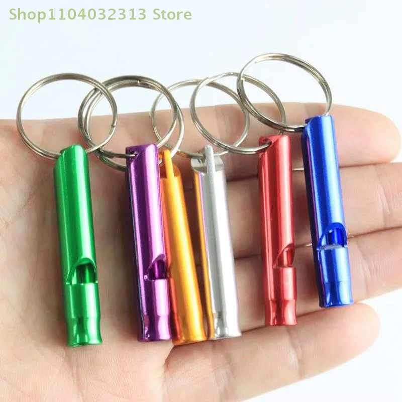 1/3Pcs Small Multifunctional Aluminum Emergency Survival Whistle Keychain Camping Hiking Outdoor Tool Training Whistle