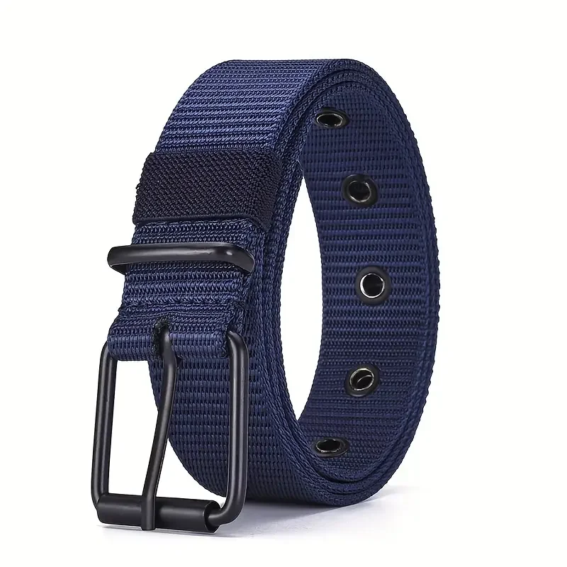 1 Stück robuster Nylon-Canvas-Gürtel für Herren – robuster taktischer Arbeitsgürtel mit stilvoller Zinkenschnalle mit Schnellverschluss für den Alltag