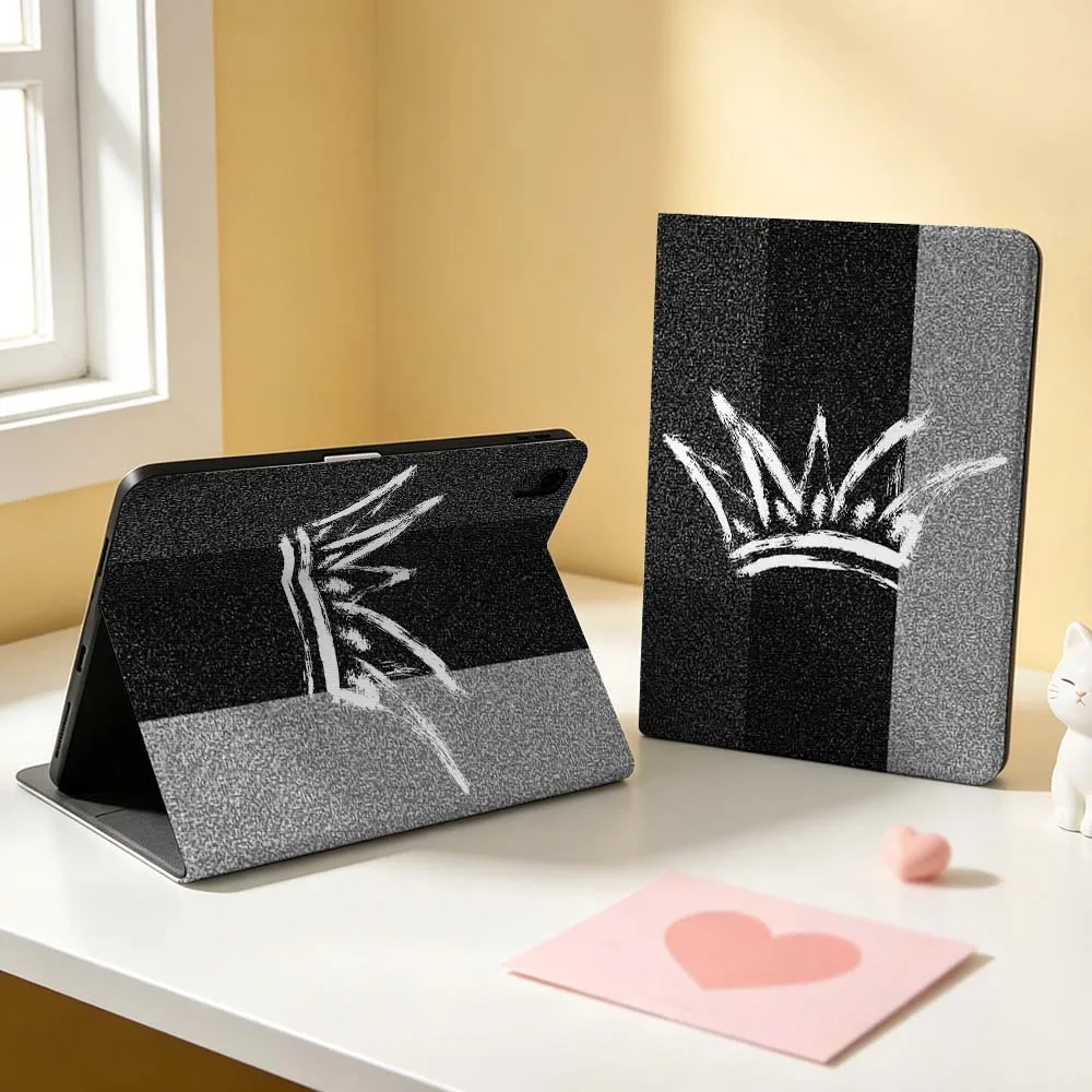 

Carbon Fiber Luxury For Apple iPad Pro Mini A16 A17 A14 4 5 6 7 6th 7th Gen 9.7 12.9 11 13 M4 inch Tablet Case Soft