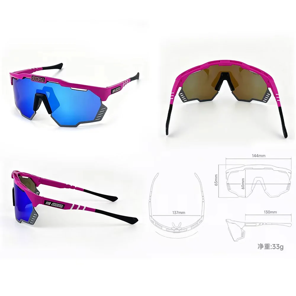 Outdoor-Fahrradbrille UV400 TR90 Herren MTB Fahrradbrille Sportbrille Bergsteigen Angeln Rennrad Damenbrille – Detail 1