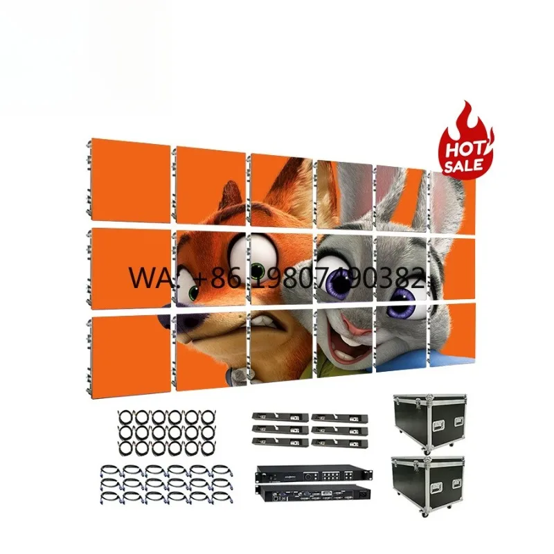 

GOB SMD Full Color LED Panel P2.6-P3.91 800cd 3840Hz High Refresh Indoor Outdoor Fixed Installation Visual Wall