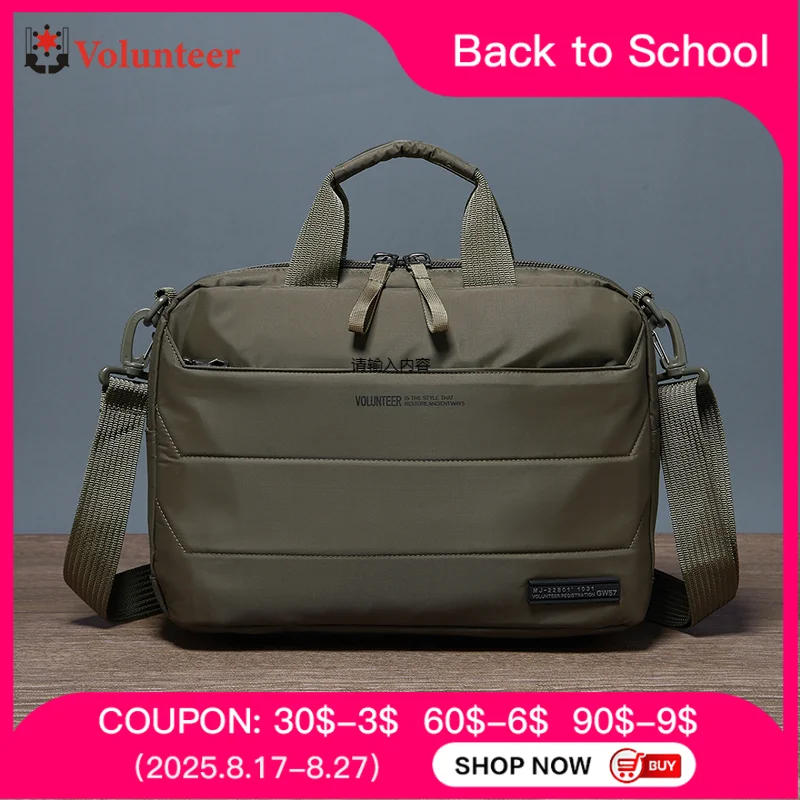 

VOLUNTEER Shoulder Bag for Men 2023 New Stylish Oxford Cloth Multi-pocket Travel Capacity High Quality Crossbody Bags 1713-02