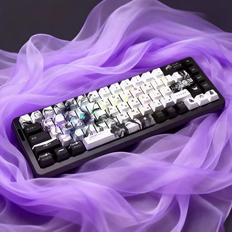 

Аниме-кейкапы REZE, кастомные PBT-кейкапы с сублимацией, профиль Cherry, для механических клавиатур, совместимы с Mad68/ROG Wooting, аксессуары