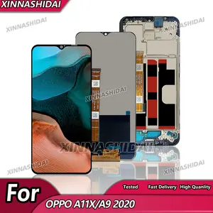 Bilashmart BackShell Display Screen Oppo A11x LCD Display Touch Screen Digitizer Assembly OPPO A11X LCD Screen With Frame Replacement