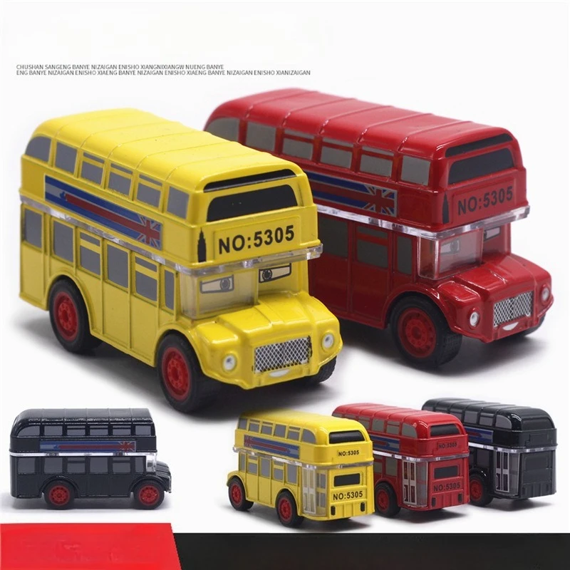 Cute Diecast Alloy Metal Car Bus Motor Tricycle Model Ornament Toy Gift