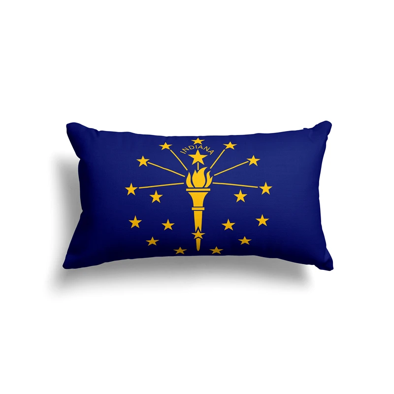 Aertemisi 20'' x 12'' Indiana Rectangular Throw Pillow Cushion Covers Cases Pillowcases 50cm x 30cm