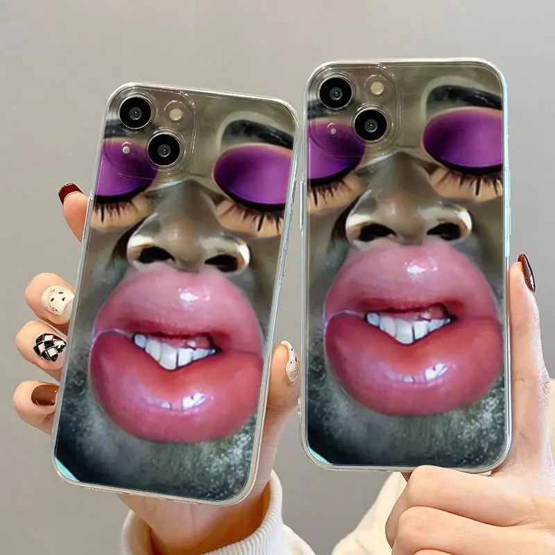 Funda de teléfono móvil gigante y feo y terroso, carcasa de personalidad extraña para iPhone 14, 13, 12, 11 Pro Max, iPhone 13, 12, XS Max