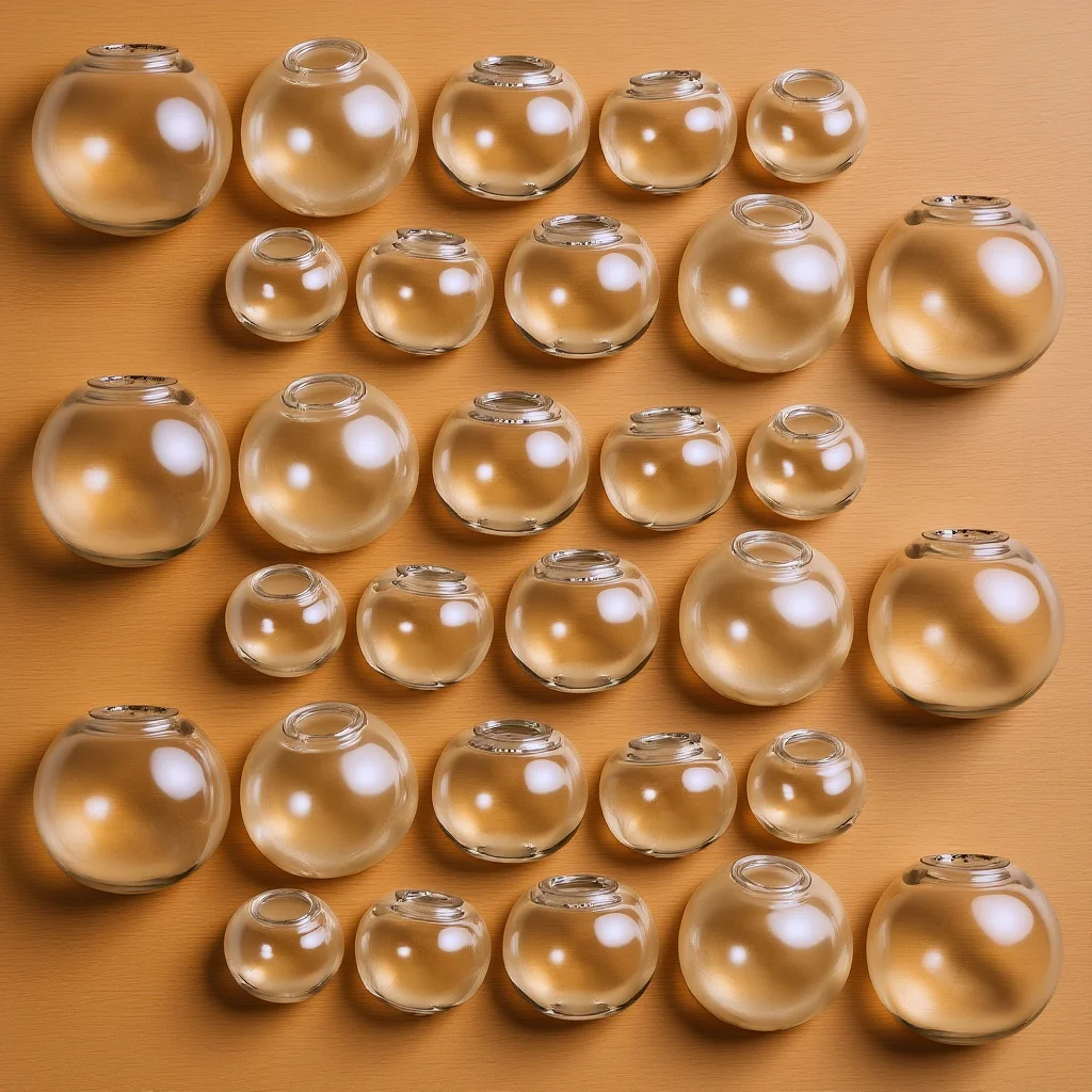 

100Pcs Mini Glass Globe Bottles Hollow Clear Ornaments DIY Jewelry Pendant Charms Craft Decoration Clear Glass Ornament Balls