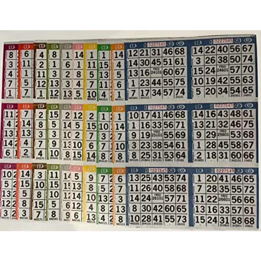 

Bingo Paper Game Cards - 6 Cards - 10 Sheets - 125 Books of 10 Sheets