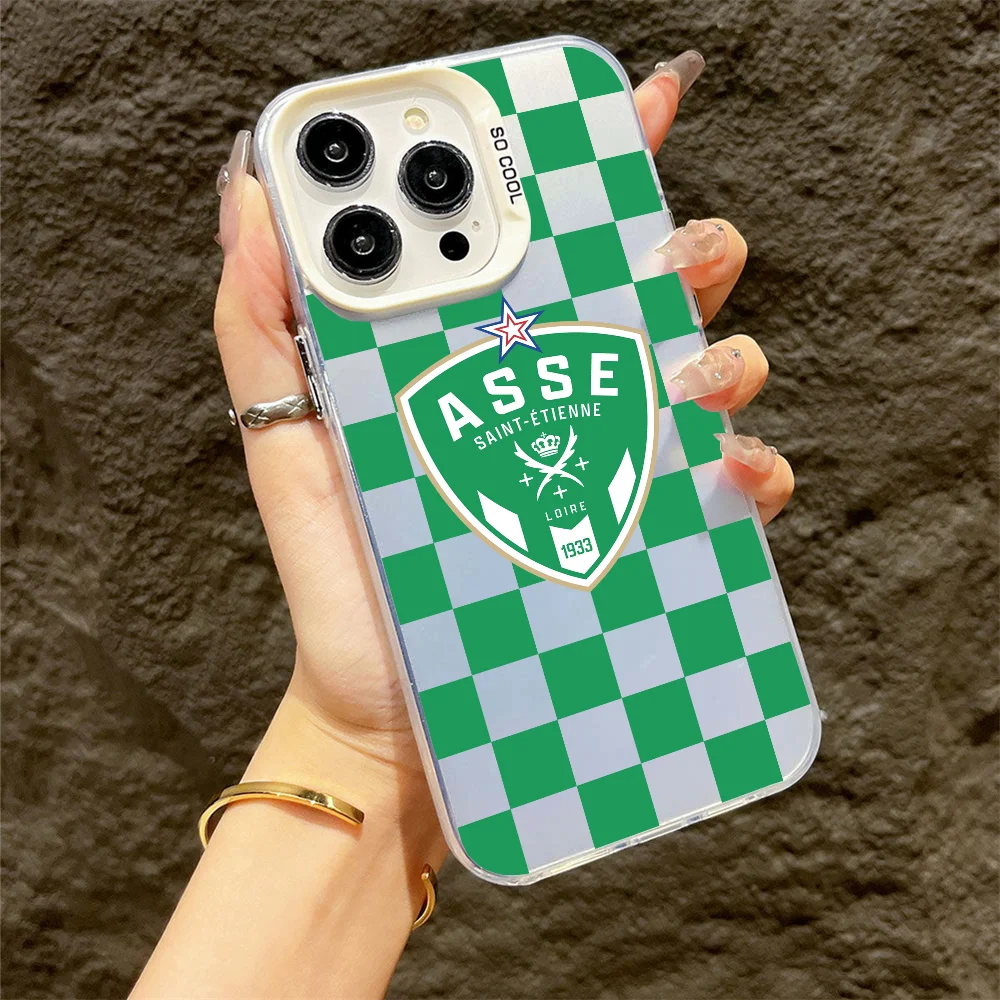 Прочные чехлы для телефонов Fc Club для iPhone 16, 15, 14, 13, 12, 11 X XR XS 7, 8 Plus Pro Max iPhone 13 Mini Pro Max Apple Saints-etiennes-AS