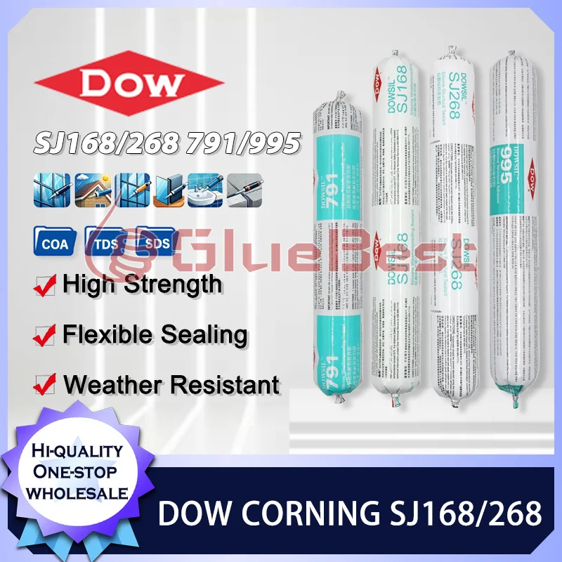 

DOW CORNING DOWSIL 995/791 SJ168/268 Силиконовое структурное стекло для штор, стекла, фасада, металлическая рама, конструкция
