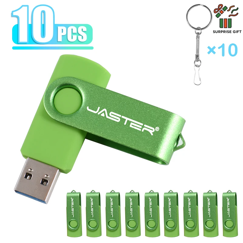 

10PCS LOT Rotatable USB Flash Drive 128GB Free Custom Logo Memory Stick 64GB High Speed Pendrive 32GB Free Key Chain U Disk 16GB