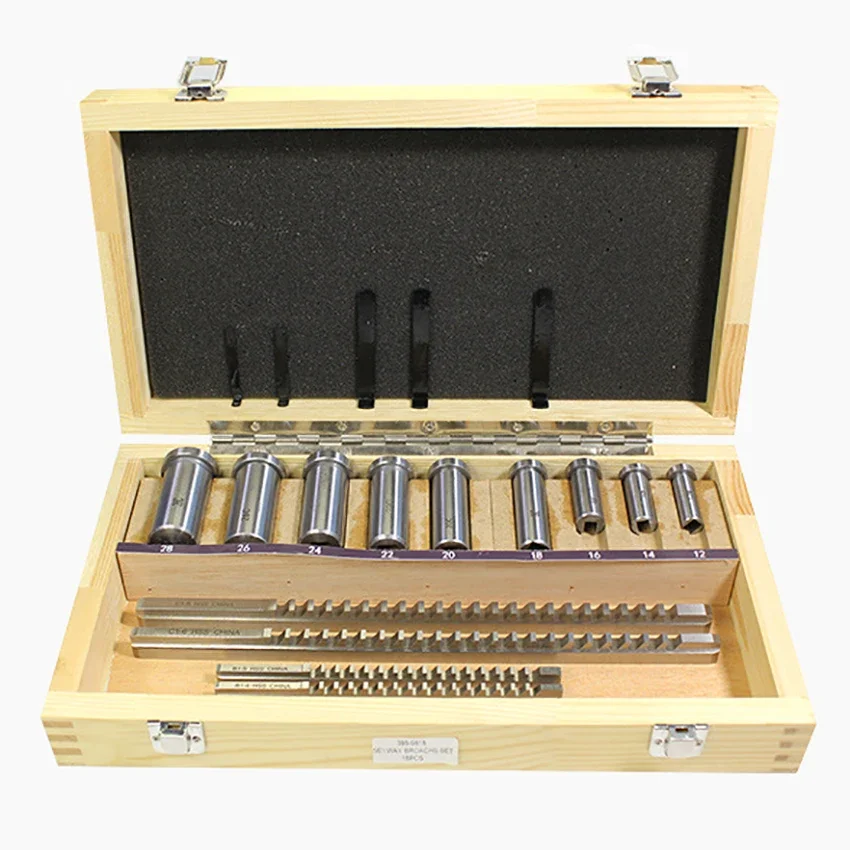 

18PCS Metric Keyway Broach Set 4/5/6/8mm Broaches 12-28 Cutting Broach Brand New W2 High-speed Steel