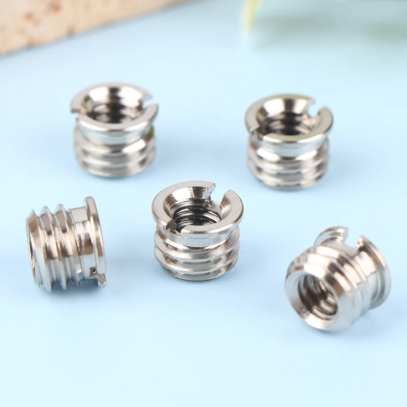 5x 1.0cm Camera Screw Nut 1/4 To 3/8 Inch Convert Screws Standard Adapter Screw Quick Release Screw Tripod Mount Adapter Screw