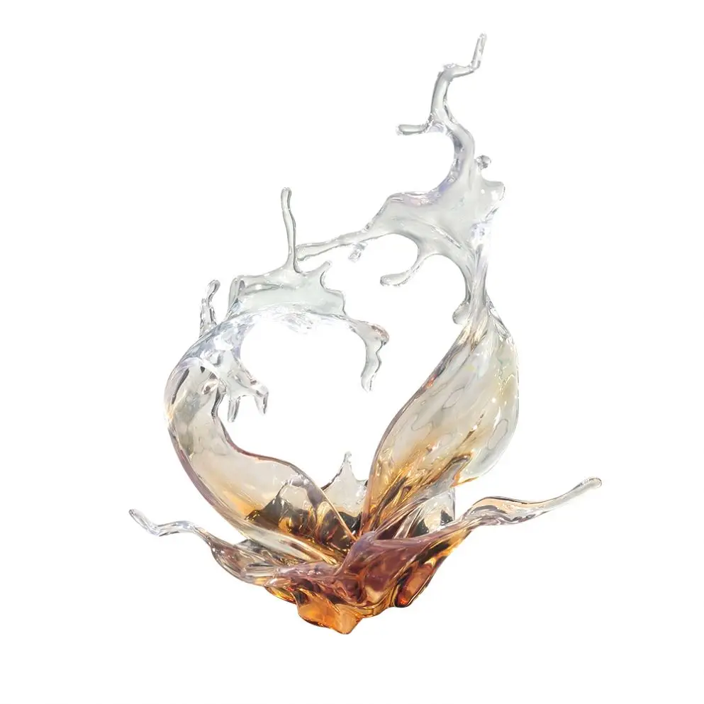 ✿d Factory Directly Sales Home Decor Customized clear Resin Artistic Fashion Abstract Modern Sculptures Transparent Statue