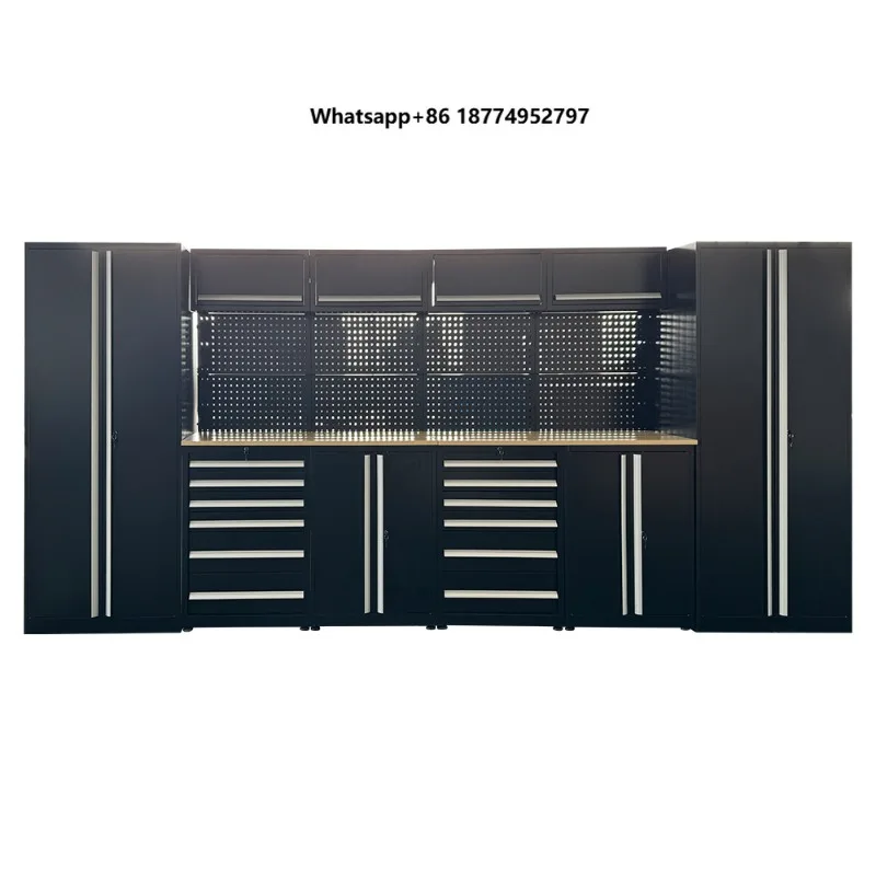 Yinuo Multi Function Heavy Duty Workshop Custom Large Plywood Tool Cabinet Workbench  Garage Storage Cabinet Workbench