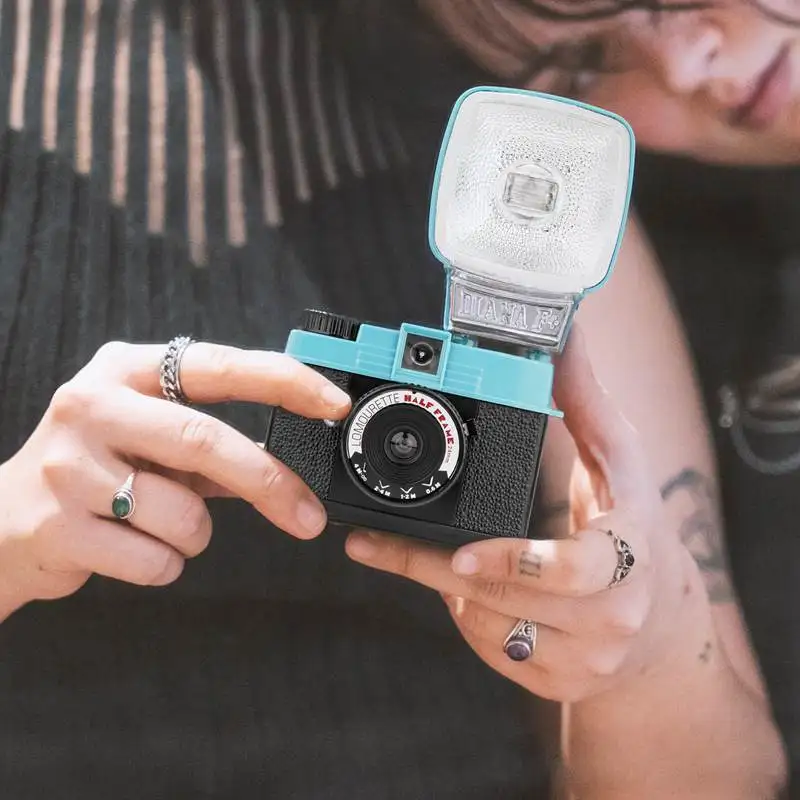 

For Lomography Diana F+ Medium Format Camera Retro 120 Film Camera with Flash Film Camera Vintage Music Magic Film Camera