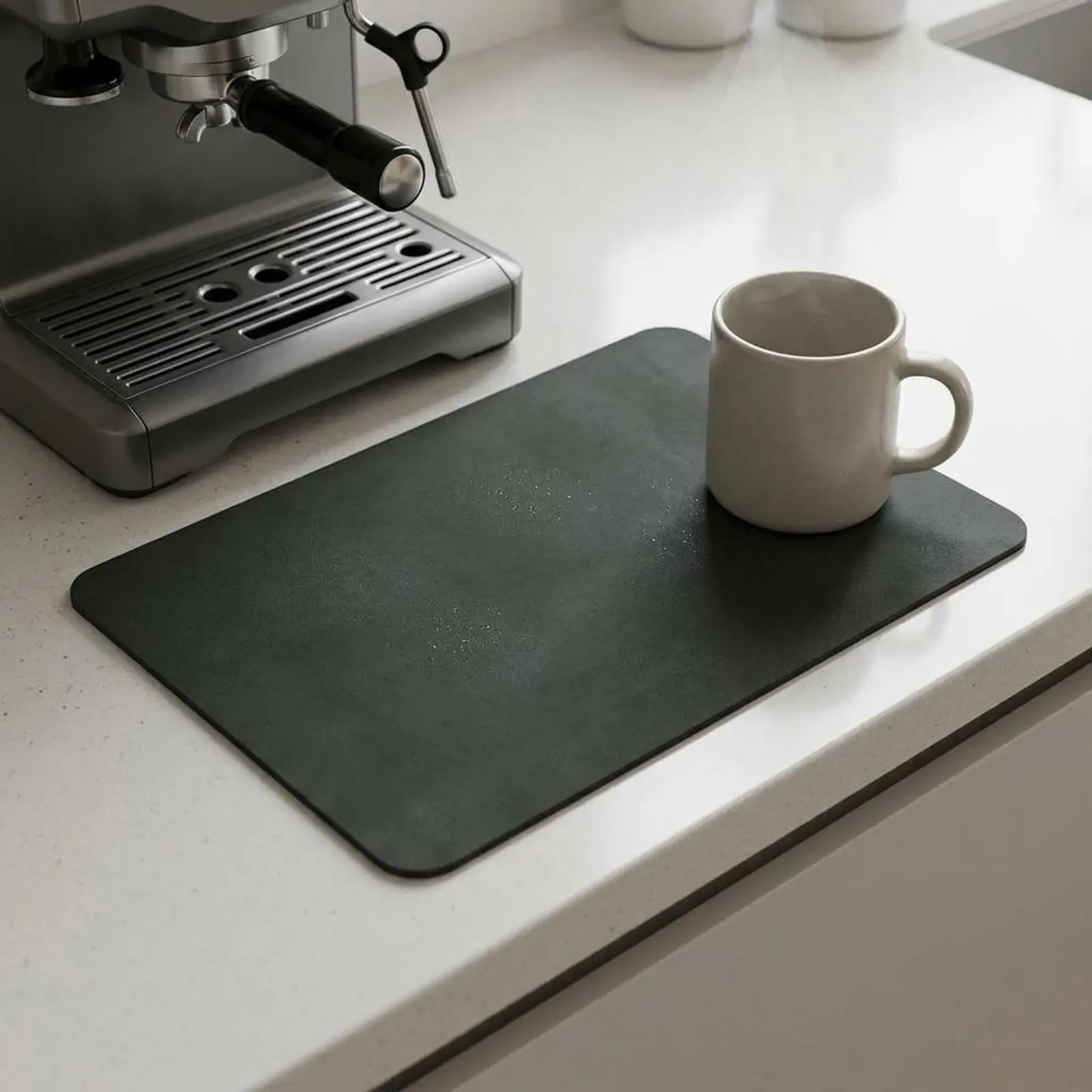 

Coffee Machine Mat Non-Slip Coffee Mat Absorbent Stain Cover Easy to Clean Water Resistant for Bathroom
