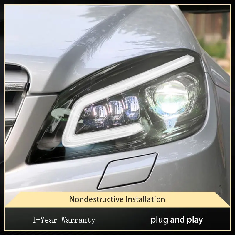 Car LED Head Lights For Benz Class C180 C200 W204 2007-2011 Facelift Front Lamps DRL Signal Headlight Automotive Accessories