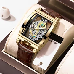 Men's Metal Business Watch Double Sides Transparent Metal Dial Watch for Valentine's Day Christmas Birthday H9