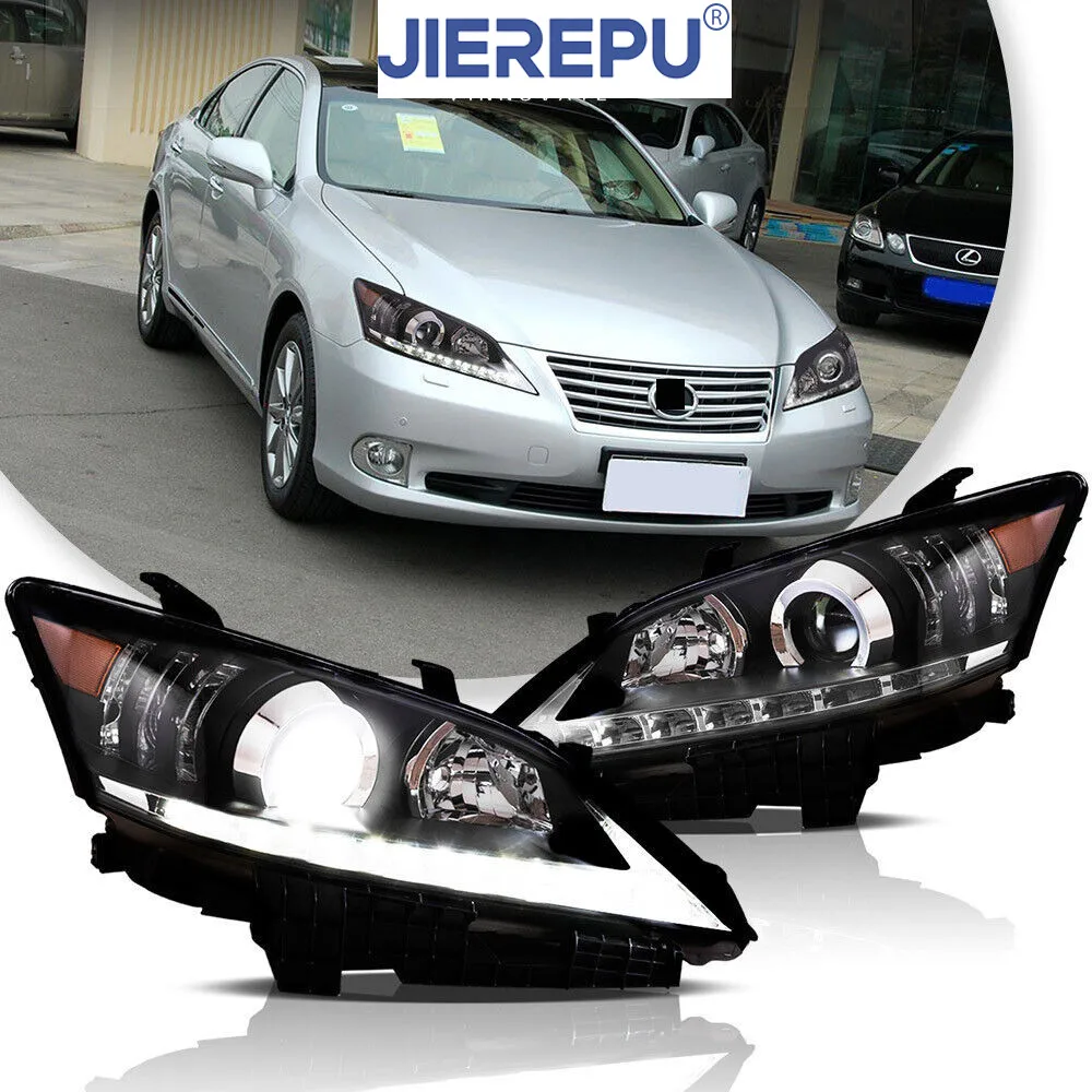 

1Pair Turn Signal Headlights For Lexus ES350 2010-2012 With Black Housing Reflective Bowl