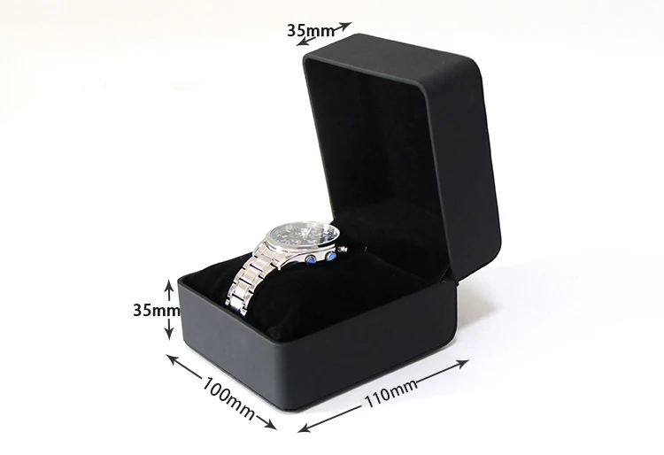 Caja de reloj de lujo de cuero Pu, joyería, relojes de pulsera, soporte, caja de almacenamiento, organizador, regalos, caja de dinero, caja de almacenamiento de cuero