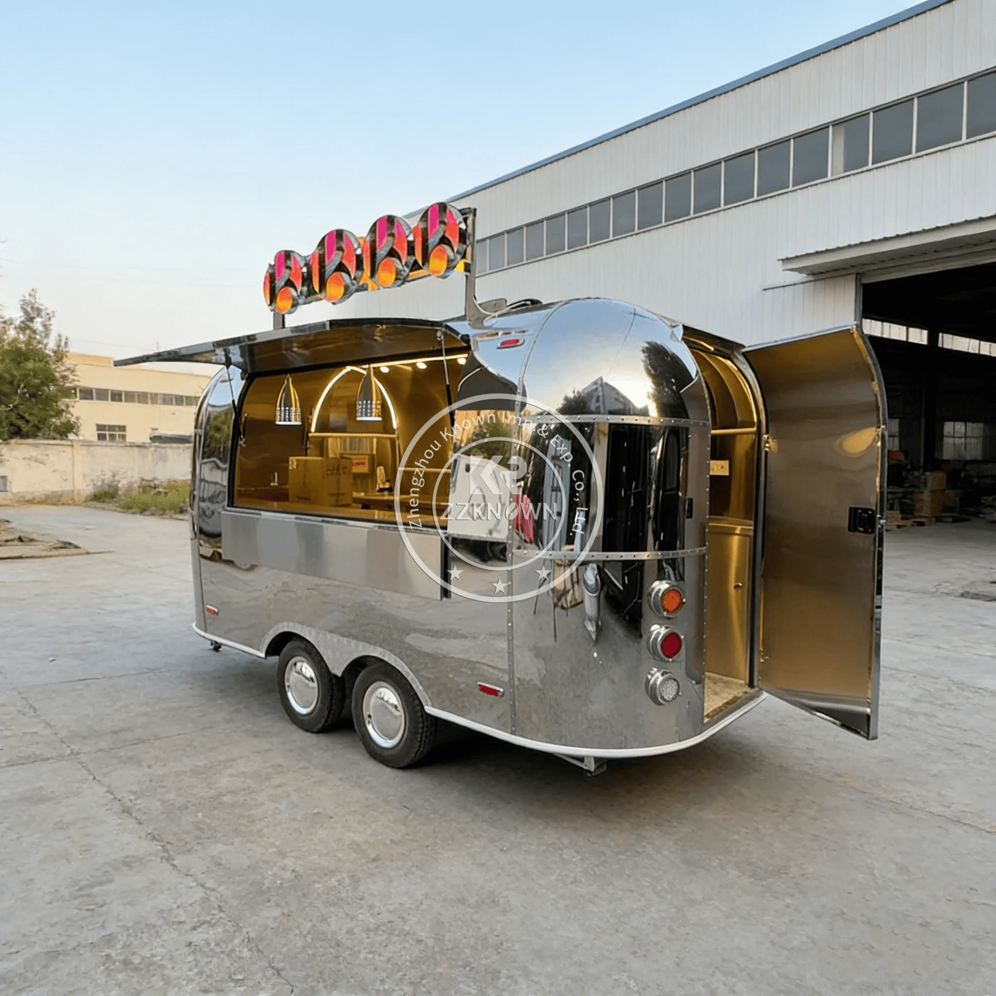 Mobile Kitchen Gyros Churros Fast Food Trailers Fully Equipped Mobile Food Trucks with Full Kitchen