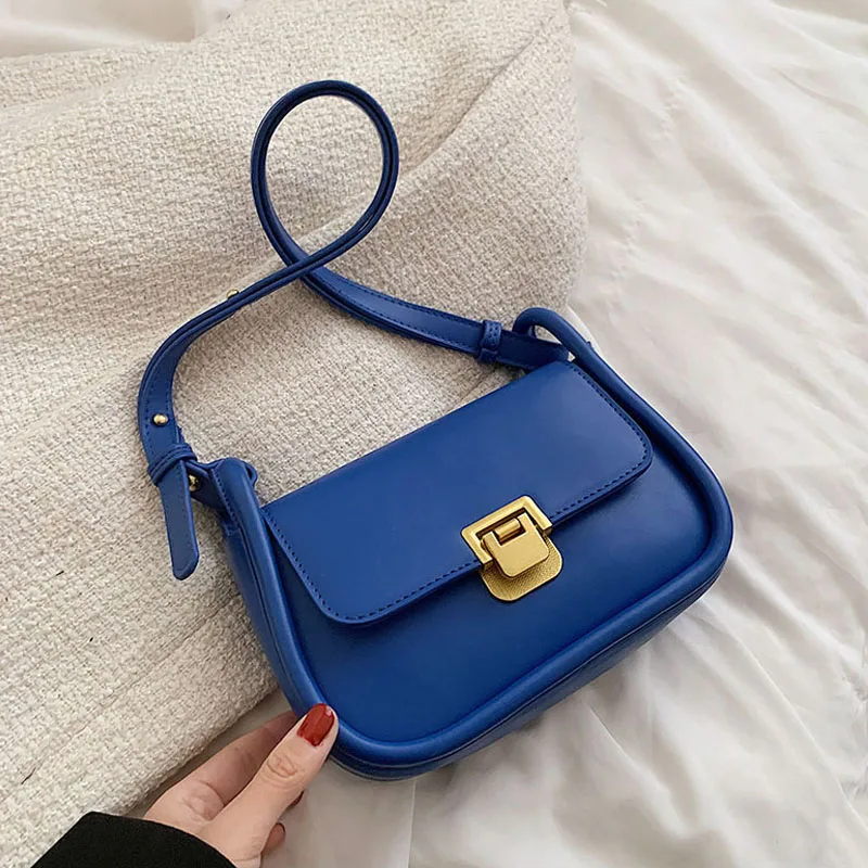 Luxury Brand  Klein Blue Crossbody Bags for Women Fashion Design Underarm 2022 Woman Shoulder Bag Female Handbag and Purses New