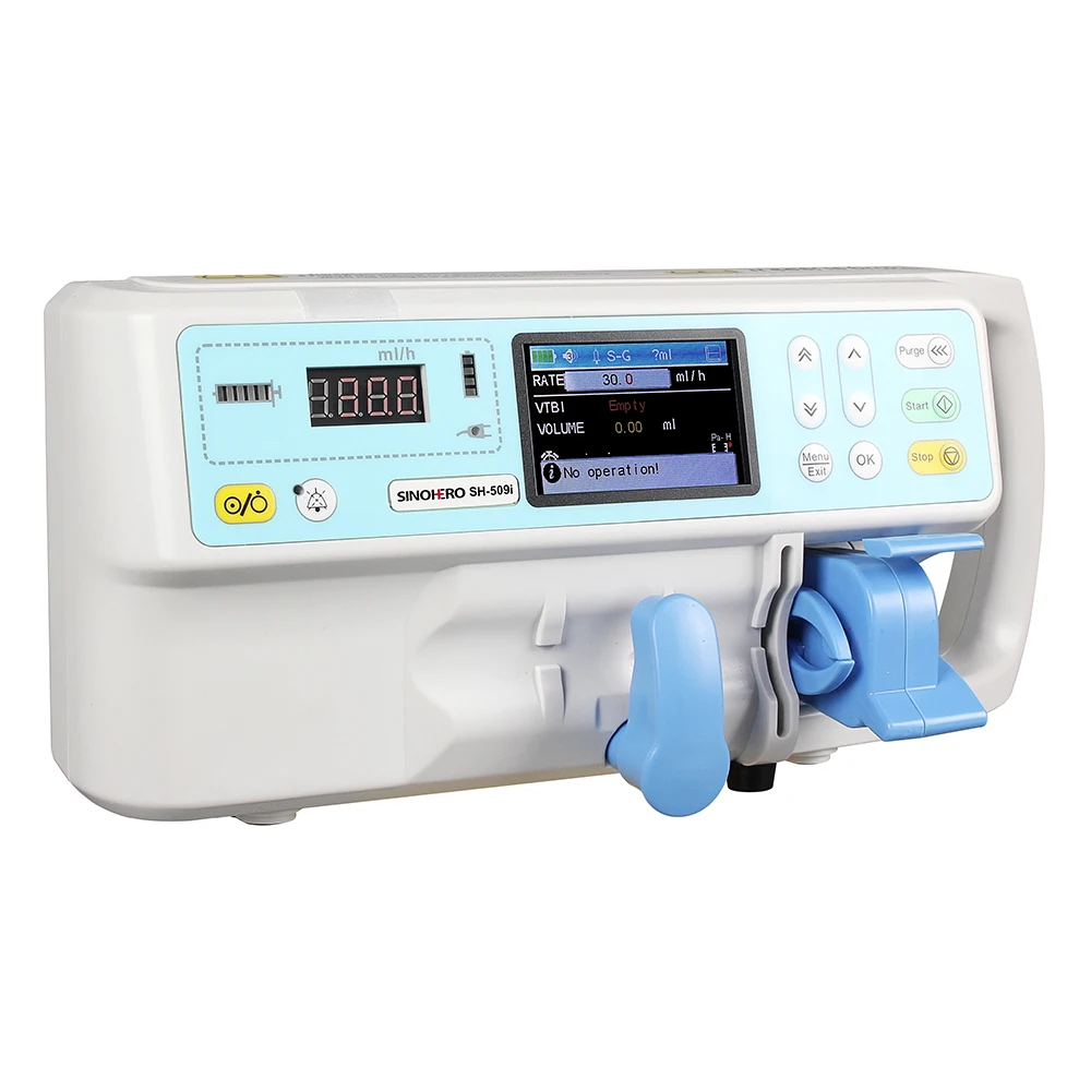 Portable Veterinary Medical Electric Infusion Pump Animal Use Vet Single Channel Syringe Pump