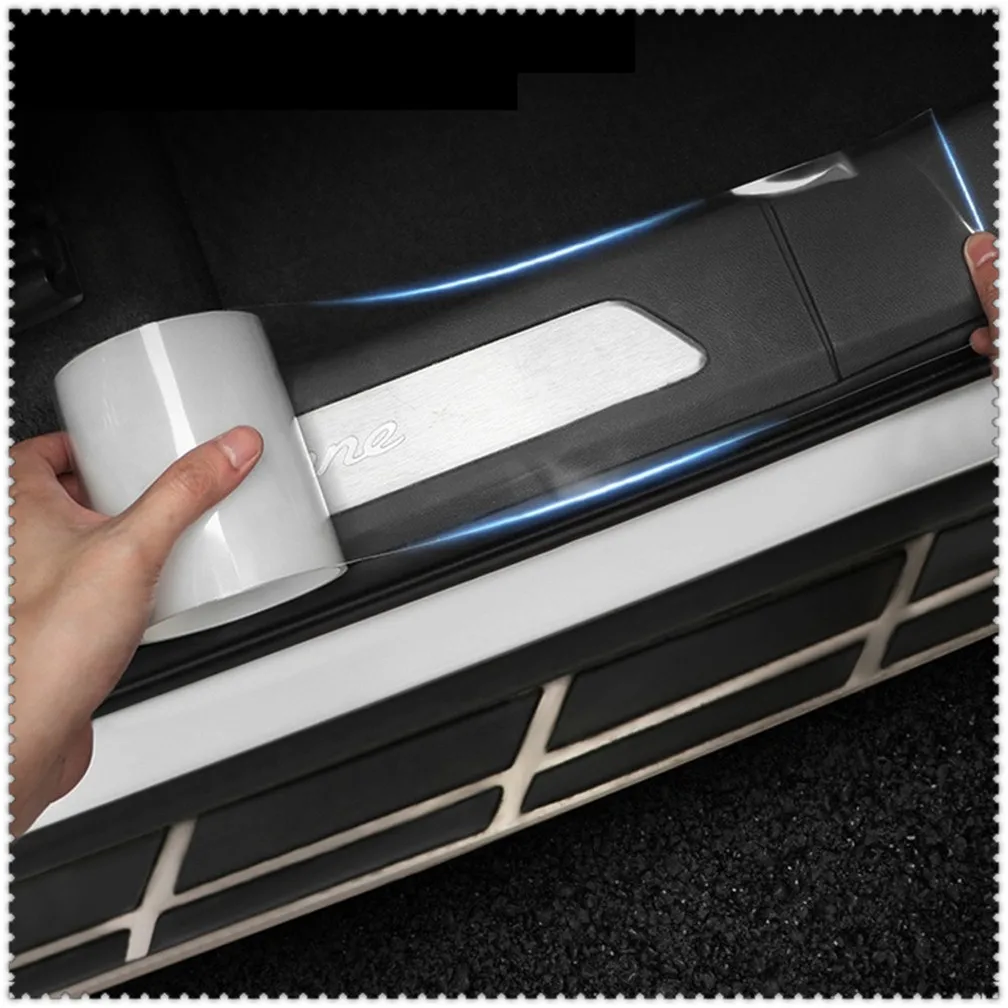 car Protective Trunk Door Sill Film Accessories for Chevrolet Chevelle FNR 1970 1967 Cavalier Volt SS FNR-X Matiz