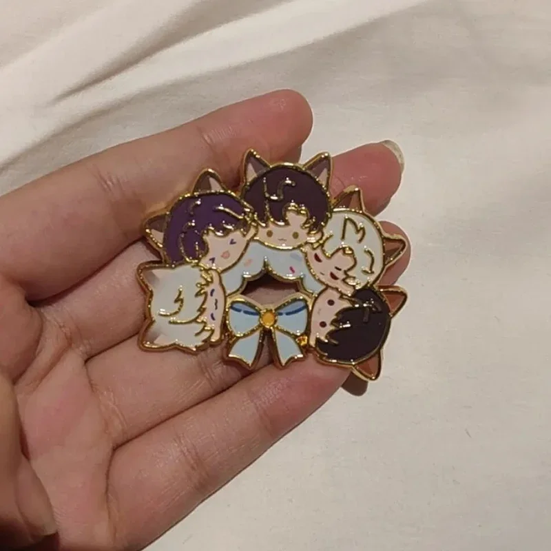 Xavier Zayne Rafayel Sylus Caleb Kawaii эмалированный значок игры Love And Deepspace аксессуары для косплея Q версия булавки для лацканов реквизит подарок