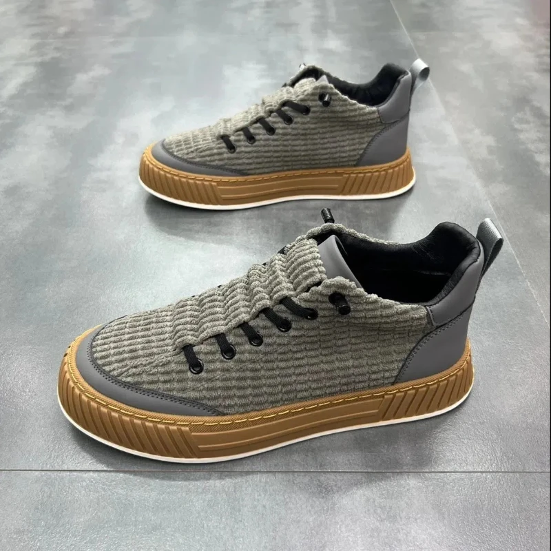 2023 Herfst Hots Verkoop Ademende Casual Wandelen Sport Hardloopschoenen Buiten Sneakers Mannelijke Gevulkaniseerde Schoenen Platform Sneakers