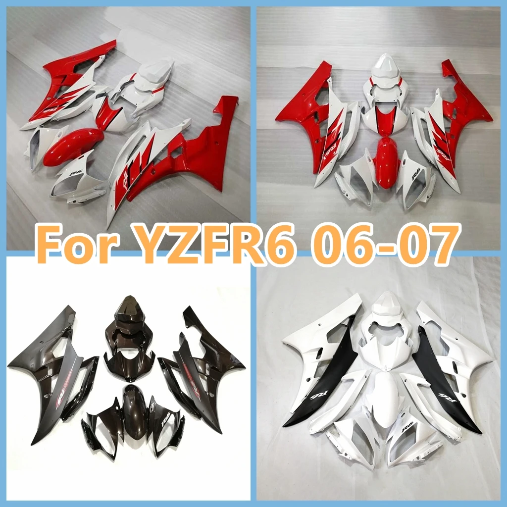 Motorcycle  YZF R6 06 Fairing bodywork Kits YZF600 R6 07 ABS for YAMAHA YZFR6 2006 2007 Sportbike Body Repair Sets