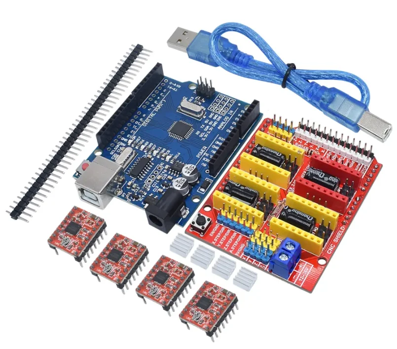 Tarcza CNC maszyna do grawerowania v3 V4 drukarka 3D + sterownik A4988 karta rozszerzenia NANO 3.0 / UNO R3 z kablem USB