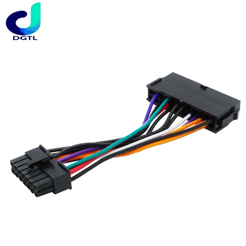 1pc 24 Pin to 14 Pin PSU ATX Main Power Supply Adapter High Quality Cable Cord For Lenovo M92P M93P H530