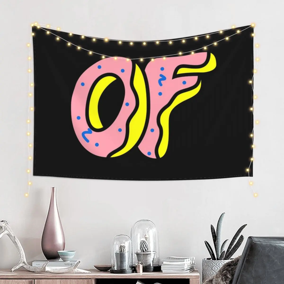 

Odd Future Pink Tapestry Home And Comfort Decor On The Wall Wall Decoration Items Wallpaper Bedroom Tapestry