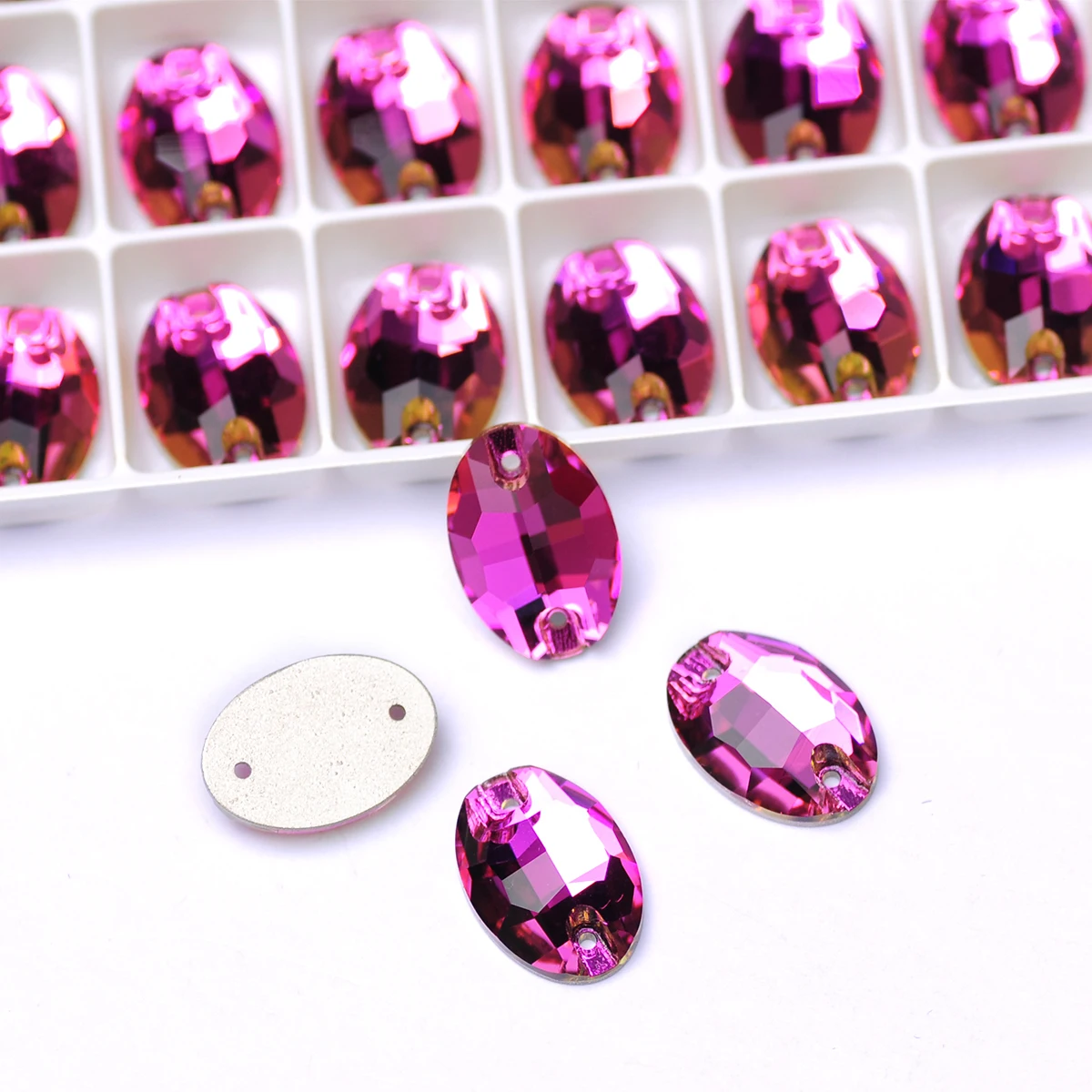 YANRUO 3210 Ovale Aufnähsteine Glas-Strasssteine AAAAA-Qualität Näh-Strass für Strass-Applikationen auf Kleidern und Kleidungsstücken – Detail 38