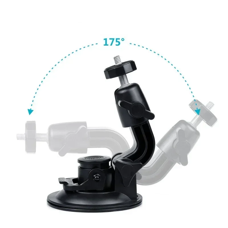 

For Glass Suction Cup Action Camera Sport Cam Tripod Mount For Car Record Holder Stand Bracket For Gopro Hero8 7 6 5 Yi2 Accesso