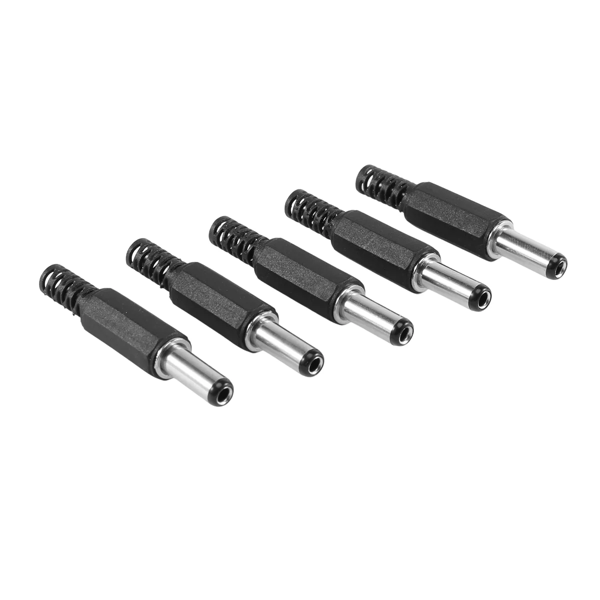 Unique! 5PCS 5.5mm X 2.5mm Male Jack DC Power Plug Socket Jack Adapter Adaptor Connector