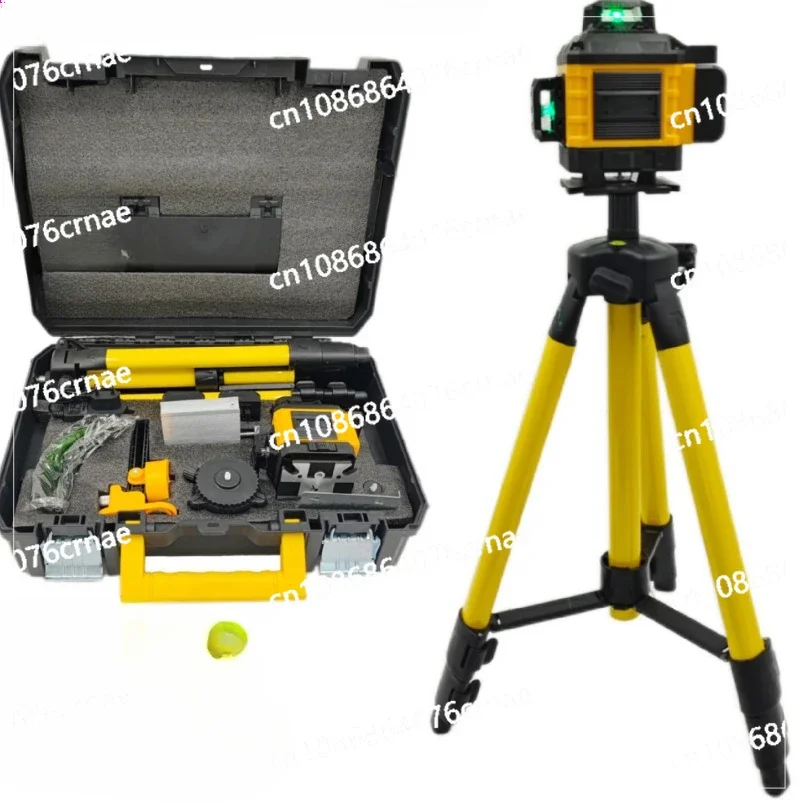 Level Outdoor Laser Level Strong Light Level Rechargeable Tripod Plastic Box