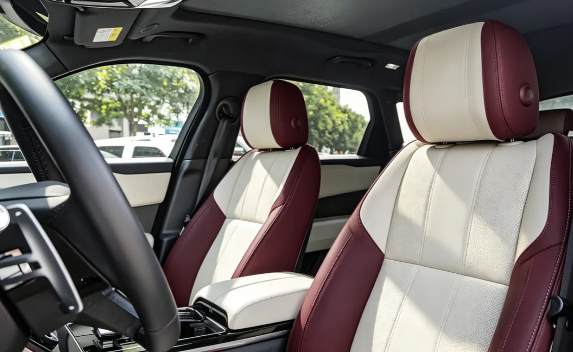 Für Range Rover Velar 2017~2020 Maßgefertigte Autositzbezüge Luxuriöses Nappaleder 100% Passgenau Innenraumzubehör 360 ° Vollständige Abdeckung – Detail 10