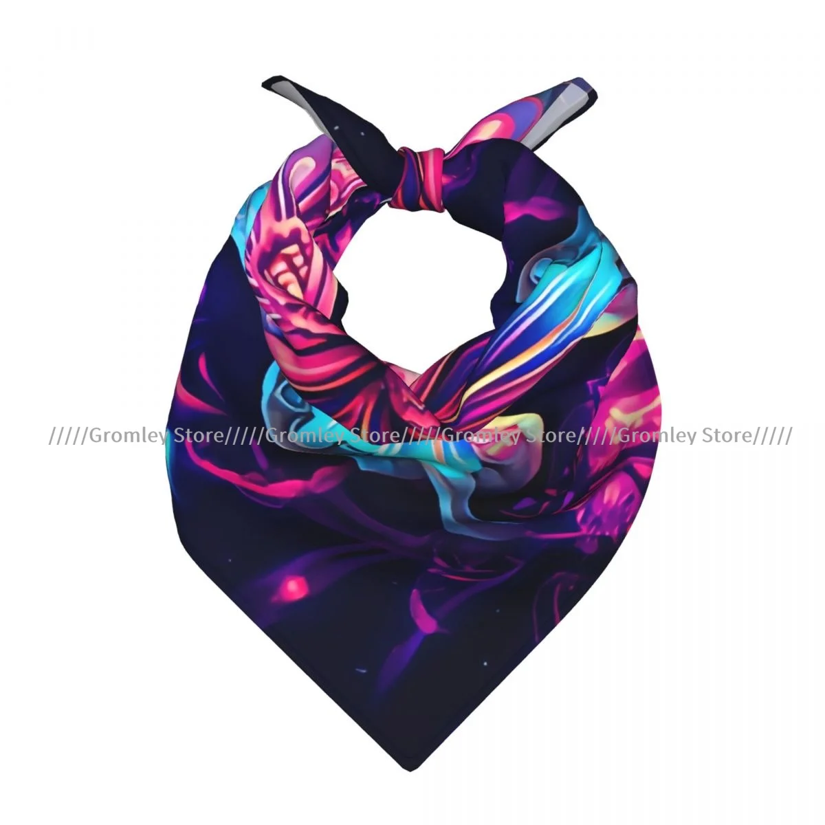 

Beautiful Butterfly With Glowing Eyes In Cosmic Space Square Scarf Ladies Casual Head Neck Wrap