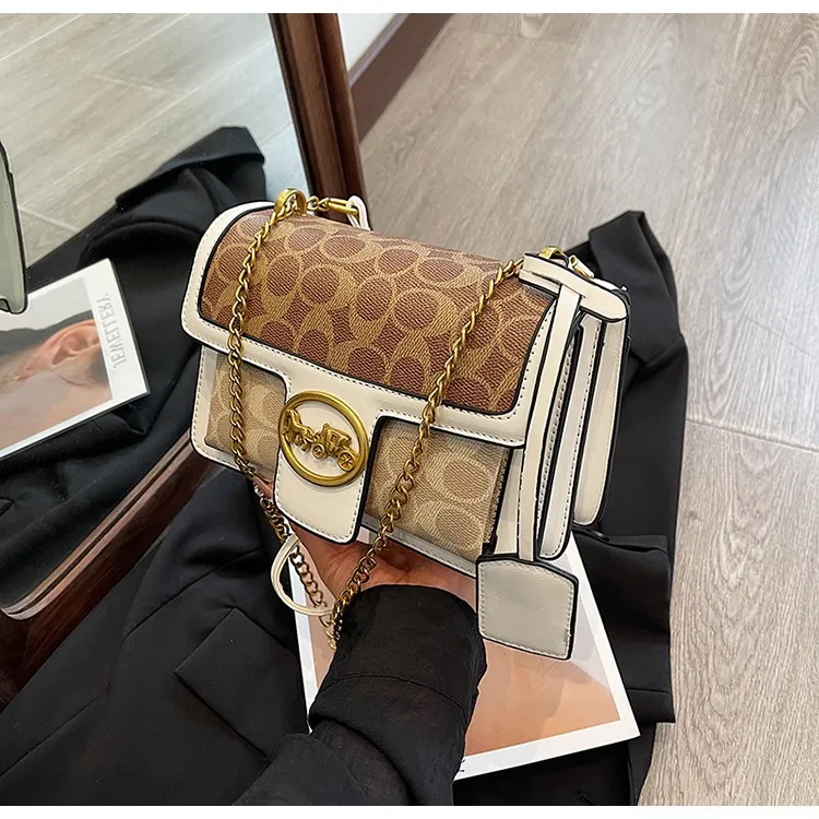 

Новые женские сумки в стиле ретро, модные маленькие квадратные сумки с принтом, модные и модные женские сумки с наклоном, большая вместимость