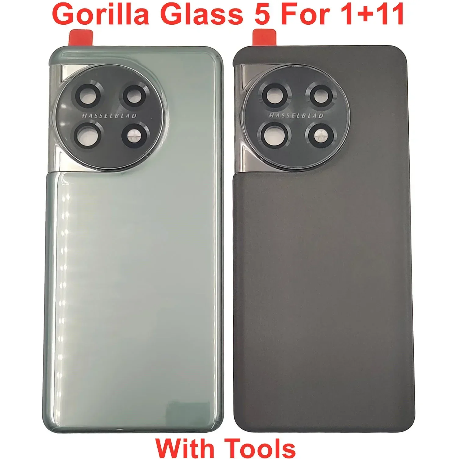 Gorilla Copribatteria in vetro per OnePlus 11 Coperchio porta posteriore rigido Pannello alloggiamento posteriore Custodia Shell con adesivo colla