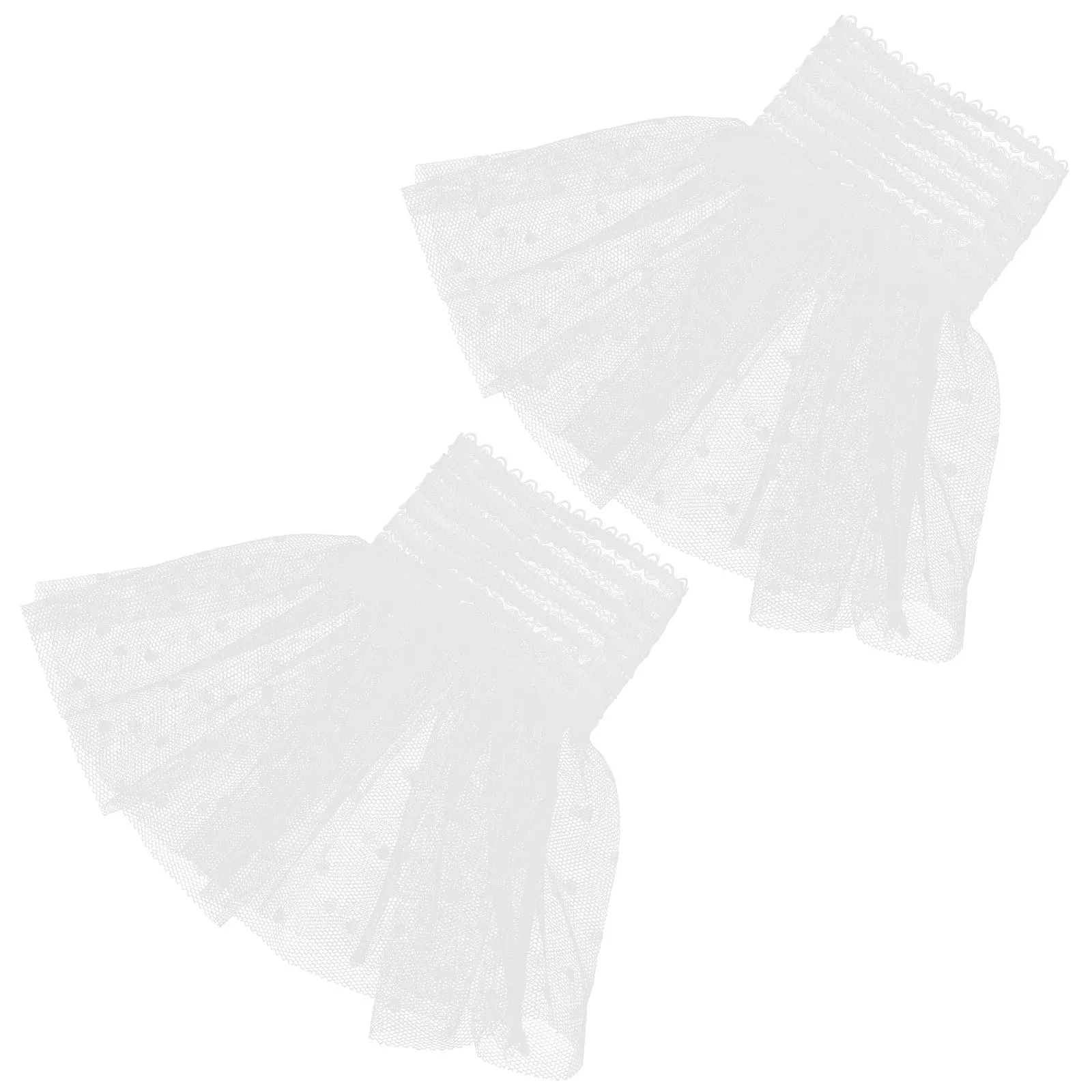 

1Pair Stylish Lace Wrist Sleeves for Women Comfortable Mesh Chiffon Detachable Cuffs Dress Accessories Wrist Bands Lolita Outfit