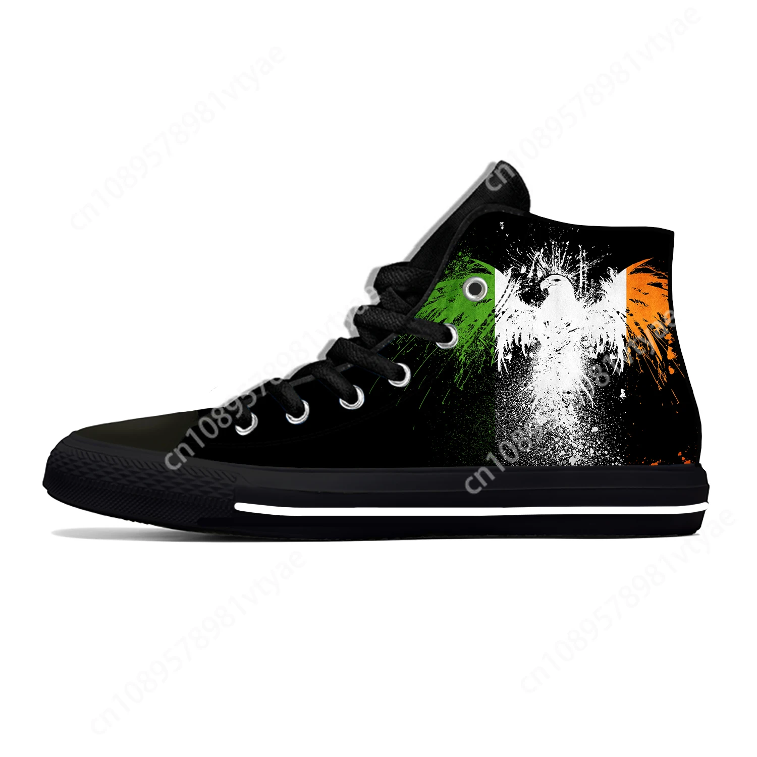 Hot Ireland Irish Republic Flag Patriotic Fashion Casual Shoes High Top Breathable Men Women Sneakers Lightweight Board Shoes